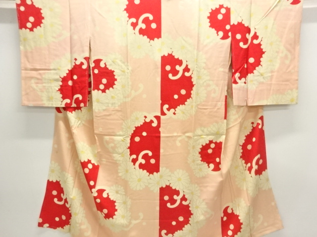 Japanese Kimono / Chirimen Kinsha Silk
